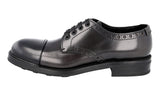 Prada Men's Grey welt-sewn Leather Lace-up Shoes 2EG217