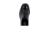 Prada Men's Grey welt-sewn Leather Full Brogue Lace-up Shoes 2EG217