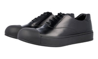 Prada Men's Black Brushed Spazzolato Leather Sneaker 2EG221