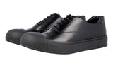 Prada Men's Black Brushed Spazzolato Leather Sneaker 2EG221