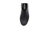 Prada Men's Black Brushed Spazzolato Leather Sneaker 2EG221