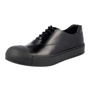 Prada Men's Black Brushed Spazzolato Leather Sneaker 2EG221