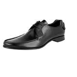 Prada Men's Black Brushed Spazzolato Leather Business Shoes 2EG254