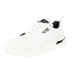 Prada Men's White Leather Mechano Sneaker 2EG264