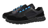 Prada Men's Black Leather Mechano Sneaker 2EG266