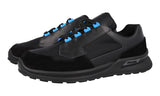 Prada Men's Black Leather Mechano Chunky Bulky Sneaker 2EG266