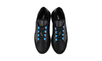 Prada Men's Black Leather Mechano Sneaker 2EG266