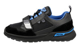Prada Men's Black Leather Mechano Chunky Bulky Sneaker 2EG266