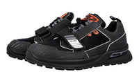 Prada Men's Black Leather Mechano Sneaker 2EG266