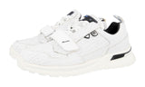 Prada Men's White Leather Mechano Sneaker 2EG266