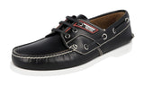 Prada Men's 2EG269 055 F0002 Brushed Spazzolato Leather Lace-up Shoes