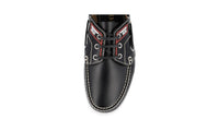 Prada Men's Black Brushed Spazzolato Leather Lace-up Shoes 2EG269