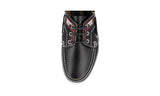 Prada Men's Black Brushed Spazzolato Leather Lace-up Shoes 2EG269
