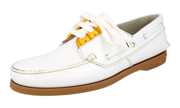 Prada Men's 2EG271 055 F0009 Brushed Spazzolato Leather Lace-up Shoes