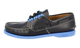 Prada Men's Black Brushed Spazzolato Leather Lace-up Shoes 2EG271