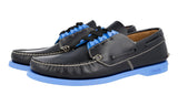 Prada Men's Black Brushed Spazzolato Leather Lace-up Shoes 2EG271