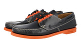 Prada Men's Black Brushed Spazzolato Leather Lace-up Shoes 2EG271