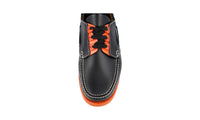 Prada Men's Black Brushed Spazzolato Leather Lace-up Shoes 2EG271