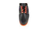 Prada Men's Black Brushed Spazzolato Leather Lace-up Shoes 2EG271