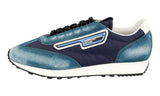 Prada Men's Blue Leather Nylon Milano 70 Sneaker 2EG276