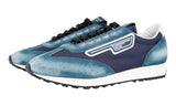 Prada Men's Blue Leather Milano 70 Sneaker 2EG276