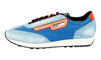 Prada Men's Blue Leather Milano 70 Sneaker 2EG276
