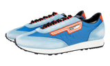 Prada Men's Blue Leather Nylon Milano 70 Sneaker 2EG276