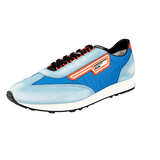 Prada Men's Blue Leather Milano 70 Sneaker 2EG276