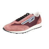 Prada Men's Red Leather Nylon Milano 70 Sneaker 2EG276