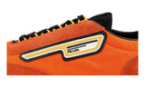 Prada Men's Orange Leather Nylon Milano 70 Sneaker 2EG276