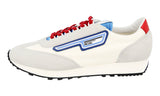 Prada Men's Grey Leather Nylon Milano 70 Sneaker 2EG276