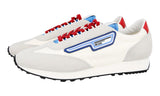 Prada Men's Grey Leather Nylon Milano 70 Sneaker 2EG276