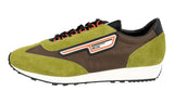 Prada Men's Green Leather Milano 70 Sneaker 2EG276