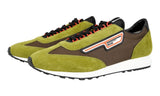 Prada Men's Green Leather Milano 70 Sneaker 2EG276