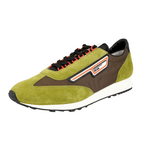 Prada Men's Green Leather Milano 70 Sneaker 2EG276