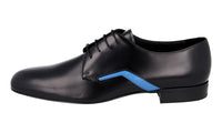 Prada Men's Black Leather Derby Business Shoes 2EG277