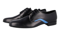 Prada Men's Black Leather Derby Business Shoes 2EG277