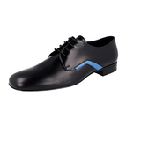 Prada Men's Black Leather Ultra Thin Ultraduenn Derby Business Shoes 2EG277