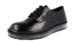 Prada Men's 2EG288 B4L F0002 Brushed Spazzolato Leather Business Shoes