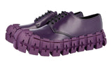 Prada Men's Purple Heavy-Duty Rubber Sole Leather Frankenstein Sneaker 2EG292