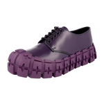 Prada Men's Purple Brushed Spazzolato Leather Frankenstein Sneaker 2EG292