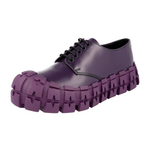 Prada Men's Purple Heavy-Duty Rubber Sole Leather Frankenstein Sneaker 2EG292