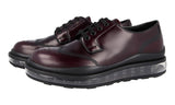 Prada Men's Brown Full Brogue Leather Derby Air Sole Business Shoes 2EG299