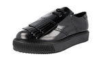 Prada Men's 2EG303 055 F0002 Brushed Spazzolato Leather Sneaker