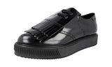 Prada Men's 2EG303 055 F0002 Brushed Spazzolato Leather Sneaker