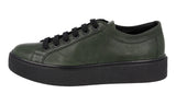 Prada Men's Green Leather Macro Sneaker 2EG310