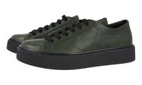 Prada Men's Green Leather Macro Sneaker 2EG310