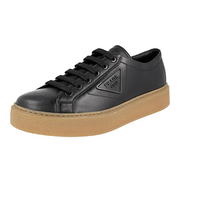 Prada Men's Black Leather Sneaker 2EG310