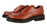 Prada Men's Brown welt-sewn Leather Runway Bulky Business Shoes 2EG311