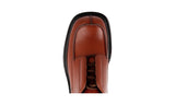 Prada Men's Brown welt-sewn Leather Runway Bulky Business Shoes 2EG311
